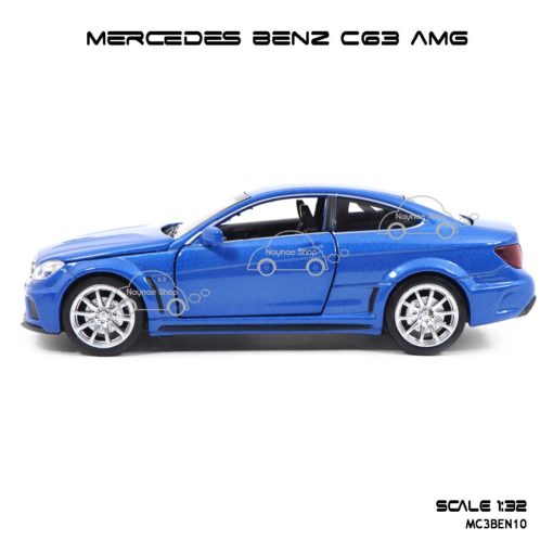 โมเดลรถเบนซ์ MERCEDES BENZ C63 AMG สีน้ำเงิน (1:32) โมเดล ประกอบสำเร็จ