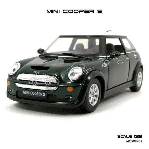 โมเดลรถ MINI COOPER S สีเขียว (1:28) รถเหล็ก ราคาถูก