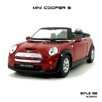 โมเดลรถ MINI COOPER S เปิดปะทุน สีแดง (1:28) น่าสะสม