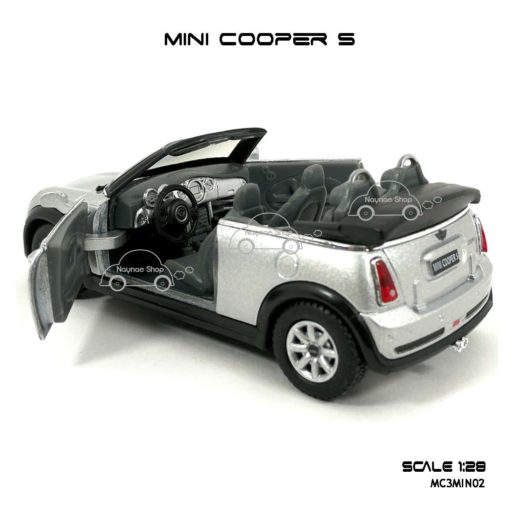 โมเดลรถ MINI COOPER S เปิดปะทุน สีบรอนด์ (1:28) เปิดประตูได้