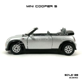 โมเดลรถ MINI COOPER S เปิดปะทุน สีบรอนด์ (1:28) มีลานดึงปล่อยรถวิ่งได้