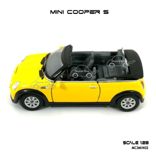 โมเดลรถ MINI COOPER S เปิดปะทุน สีเหลือง (1:28) มีหลายสี
