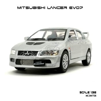 โมเดลรถเหล็ก Mitsubishi Evo7 สีบรอนด์ (1:36) รถโมเดลสำเร็จ