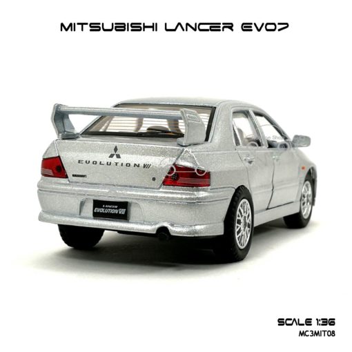 โมเดลรถเหล็ก Mitsubishi Evo7 สีบรอนด์ (1:36) รถแต่งสวยๆ