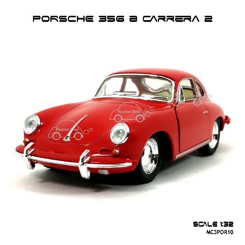 โมเดลรถ PORSCHE 356 B CARRERA 2 สีแดง (1:32) รถจำลอง เหมือนจริง