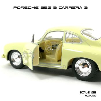 โมเดลรถ PORSCHE 356 B CARRERA 2 สีครีม (1:32) เปิดประตูได้