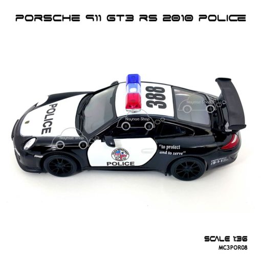 โมเดลรถ PORSCHE 911 GT3 RS 2010 POLICE (1:36) จำลองเหมือนจริง