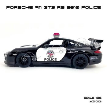 โมเดลรถ PORSCHE 911 GT3 RS 2010 POLICE (1:36) มีลานดึงปล่อยวิ่งได้
