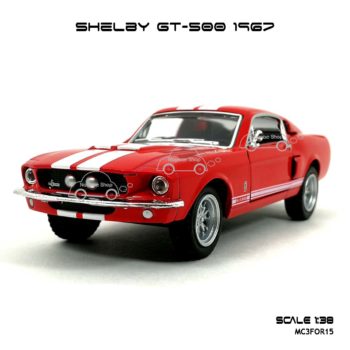 โมเดลรถ SHELBY GT-500 1967 สีแดง (1:38) โมเดลรถ ราคาถูก