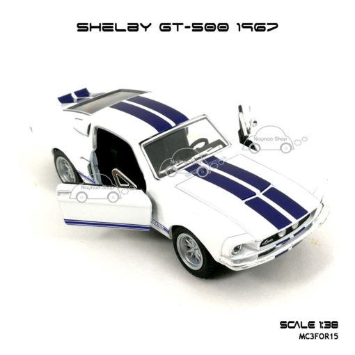 โมเดลรถ SHELBY GT-500 1967 สีขาว (1:38) รถของเล่น ราคาถูก