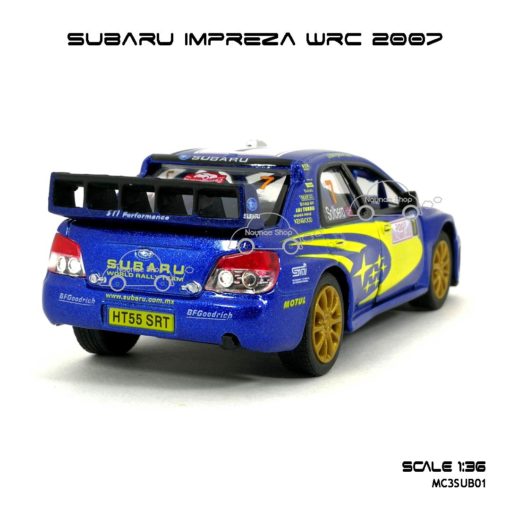 โมเดลรถ SUBARU IMPREZA WRC 2007 (1:36) โมเดลรถแข่ง ประกอบสำเร็จ