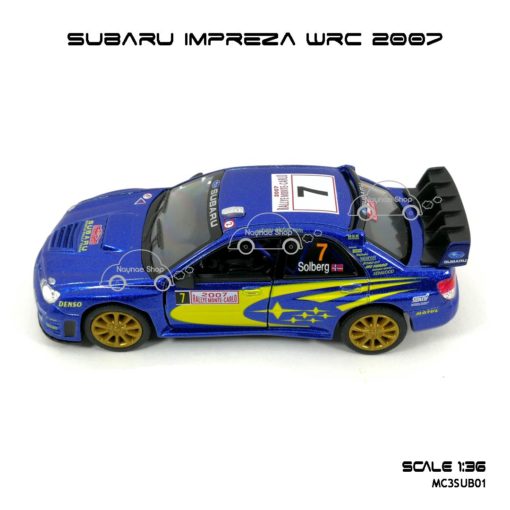 โมเดลรถ SUBARU IMPREZA WRC 2007 (1:36) รถโมเดลเหมือนจริง