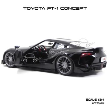 โมเดลรถ TOYOTA FT-1 CONCEPT สีดำ (1:24) ภายในรถสวยงาม