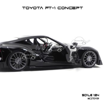 โมเดลรถ TOYOTA FT-1 CONCEPT สีดำ (1:24) ภายในรถสวยงามเหมือนจริง