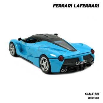 โมเดลรถ Ferrari Laferrari สีฟ้า (Scale 1:32) โมเดลรถเหล็ก ประกอบสำเร็จ พร้อมตั้งโชว์