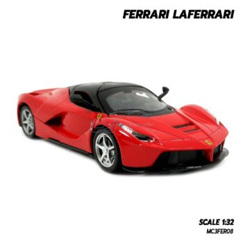 โมเดลรถ เฟอร์รารี่ FERRARI LAFERRARI สีแดง (Scale 1:32) โมเดลรถเหล็ก ประกอบสำเร็จ พร้อมตั้งโชว์
