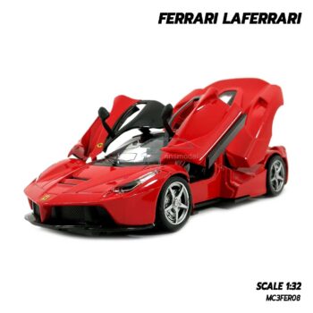 โมเดลรถ เฟอร์รารี่ FERRARI LAFERRARI สีแดง (Scale 1:32) โมเดลรถเหล็ก ลาเฟอร์รารี่ เปิดประตูปีกนกได้