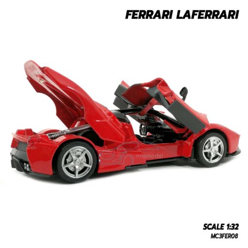 โมเดลรถ เฟอร์รารี่ FERRARI LAFERRARI สีแดง (Scale 1:32) โมเดลรถเหล็ก เครื่องยนต์จำลองสมจริง พร้อมตั้งโชว์