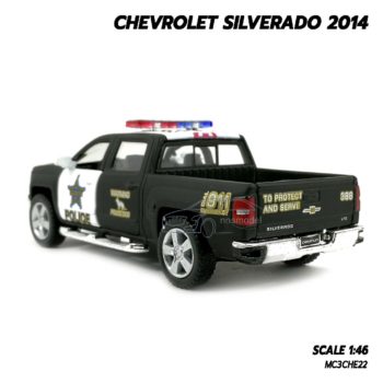โมเดลรถตำรวจ CHEVROLET SILVERADO 2014 (1:46) โมเดลรถประกอบสำเร็จ พร้อมตั้งโชว์