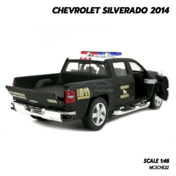 โมเดลรถตำรวจ CHEVROLET SILVERADO 2014 (1:46) โมเดลรถประกอบสำเร็จ จำลองเหมือนจริง
