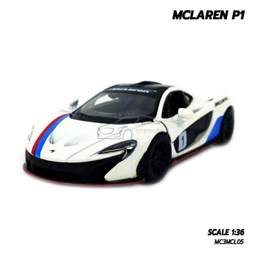 โมเดลรถสปอร์ต MCLAREN P1 สีขาว (Scale 1:36) โมเดลรถเหล็ก ราคาถูก