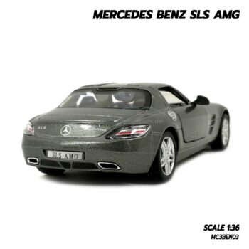 โมเดลรถเบนซ์ Mercedes Benz SLS AMG สีเทา (Scale 1:36) โมเดลรถสะสม Kinsmart
