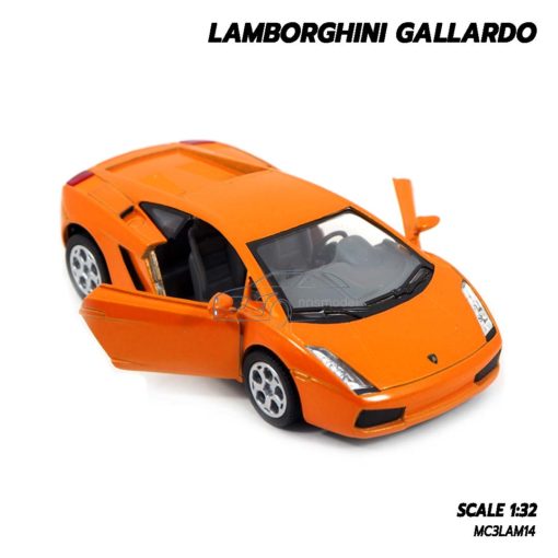 โมเดลรถเหล็ก LAMBORGHINI GALLARDO สีส้ม (1:32) lamborghini models open doors