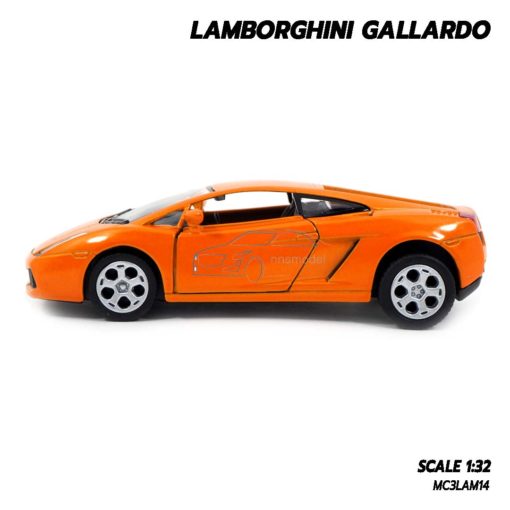 โมเดลรถเหล็ก LAMBORGHINI GALLARDO สีส้ม (1:32) lamborghini models made from diecast