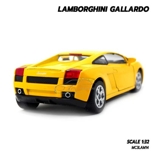 โมเดลรถเหล็ก LAMBORGHINI GALLARDO สีเหลือง (1:32) โมเดลประกอบสำเร็จ