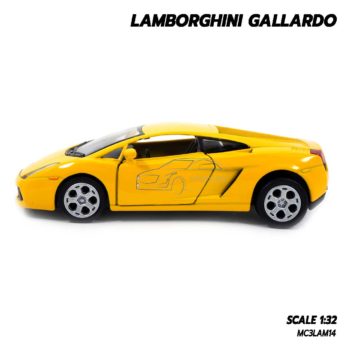 โมเดลรถเหล็ก LAMBORGHINI GALLARDO สีเหลือง (1:32) รถเหล็กเหมือนจริง