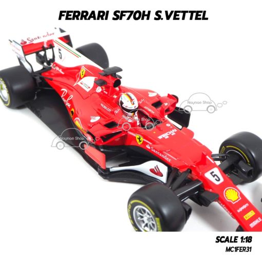 โมเดล F1 FERRARI SF70H S.VETTEL (1:18) ของแท้ 100% ผลิตโดย Burago