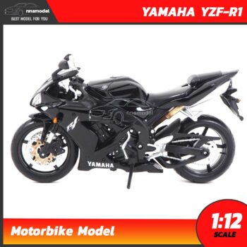 โมเดลมอเตอร์ไซด์ บิ๊กไบค์ YAMAHA YZF-R1 สีดำ (Scale 1:12) โมเดลบิ๊กไบค์ โมเดลจำลองเหมือนจริง Motorbike Model
