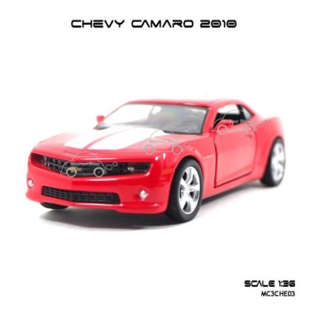 โมเดลรถ CHEVY CAMARO 2010 สีแดง (1:36)