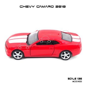 โมเดลรถ CHEVY CAMARO 2010 สีแดง (1:36) รถเหล็ก ประกอบสำเร็จ