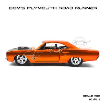 โมเดลรถฟาส Dom's Plymouth Road Runner (1:32) โมเดลรถเหล็ก ประกอบสำเร็จ