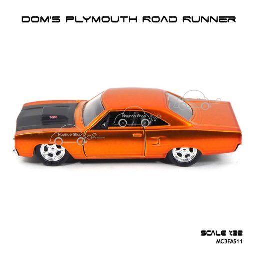 โมเดลรถฟาส Dom's Plymouth Road Runner (1:32) โมเดลรถเหล็ก ขายส่ง