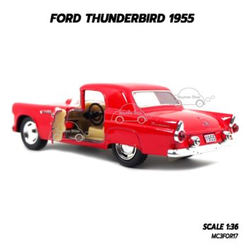 โมเดลรถ FORD THUNDERBIRD 1955 (1:36) ภายในรถเหมือนจริง