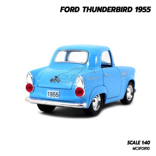 โมเดลรถคลาสสิค FORD THUNDERBIRD 1955 สีฟ้า (1:40) โมเดลรถ ราคาถูก
