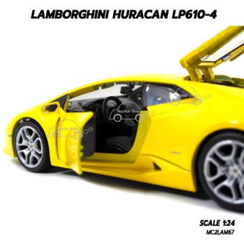โมเดลรถ LAMBORGHINI HURACAN LP610 (1:24) ภายในรถจำลองเหมือนจริง