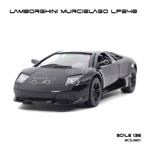 โมเดลรถ LAMBORGHINI MURCIELAGO LP640 สีดำ (1:36) รถโมเดลเหมือนจริง