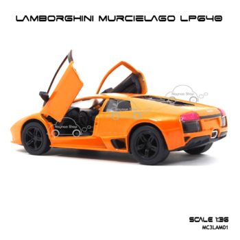 โมเดลรถ LAMBORGHINI MURCIELAGO LP640 สีส้ม (1:36) รถเหล็กของเล่น