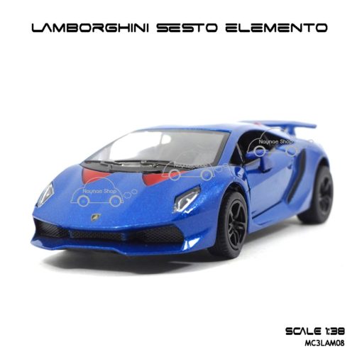 โมเดลรถ LAMBORGHINI SESTO ELEMENTO สีน้ำเงิน (1:38) รถโมเดลราคาถูก