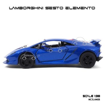 โมเดลรถ LAMBORGHINI SESTO ELEMENTO สีน้ำเงิน (1:38) โมเดลรถประกอบสำเร็จ