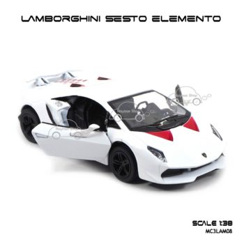 โมเดลรถ LAMBORGHINI SESTO ELEMENTO สีขาว (1:38) โมเดลรถเหมือนจริง