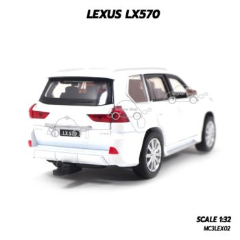 โมเดลรถ LEXUS LX570 สีขาว (1:32) รถโมเดลประกอบสำเร็จ