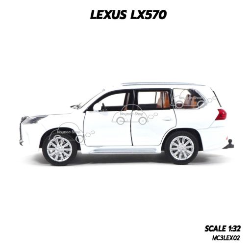 โมเดลรถ LEXUS LX570 สีขาว (1:32) รถเหล็กราคาถูก