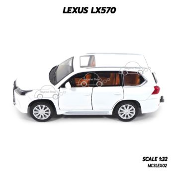 โมเดลรถ LEXUS LX570 สีขาว (1:32) โมเดลรถขายส่ง