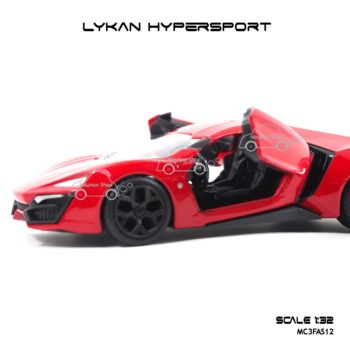 โมเดลรถเหล็ก LYKAN HYPERSPORT สีแดง Jada (1:32) ภายในรถเหมือนจริง