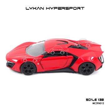 โมเดลรถเหล็ก LYKAN HYPERSPORT สีแดง Jada (1:32) โมเดลรถเหล็ก จำลองเหมือนจริง