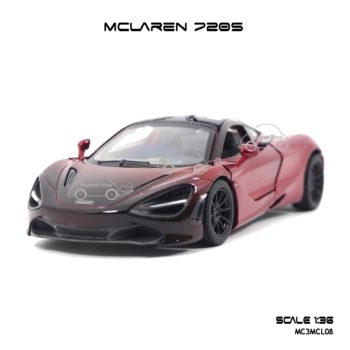 โมเดลรถเหล็ก MCLAREN 720S สีแดงทูโทน (1:36) รถโมเดลเหมือนจริง